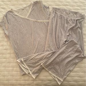 Garnet Hill L Asian Wrap Pajama Set